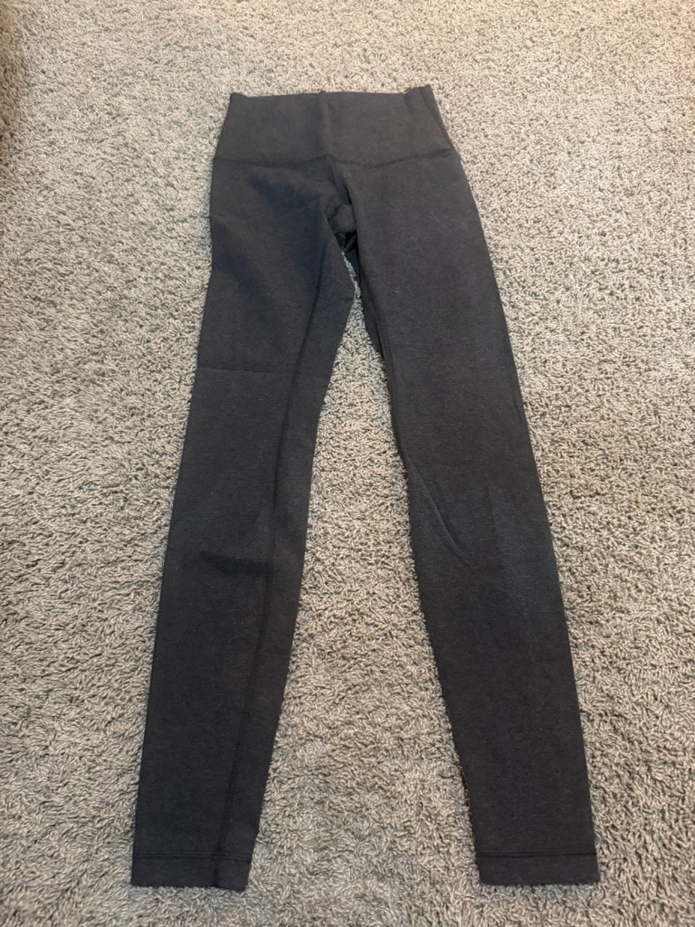 lululemon athletica grey leggings with Subtle Logo